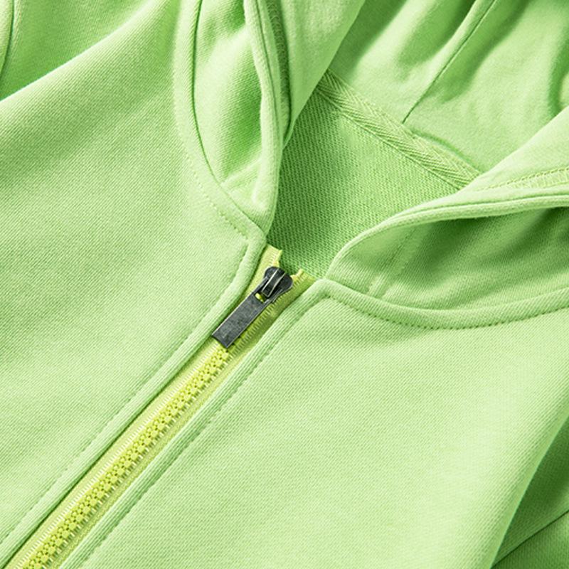 Children's 350g Zipper Patch Pocket Sweatshirt for Spring/Autumn with Logo Print and Embroidery