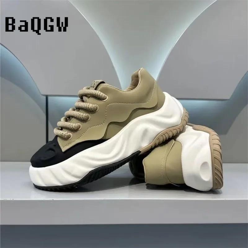 Дизайнерские мужские туфли нового стиля с цветными блоками — фото 7