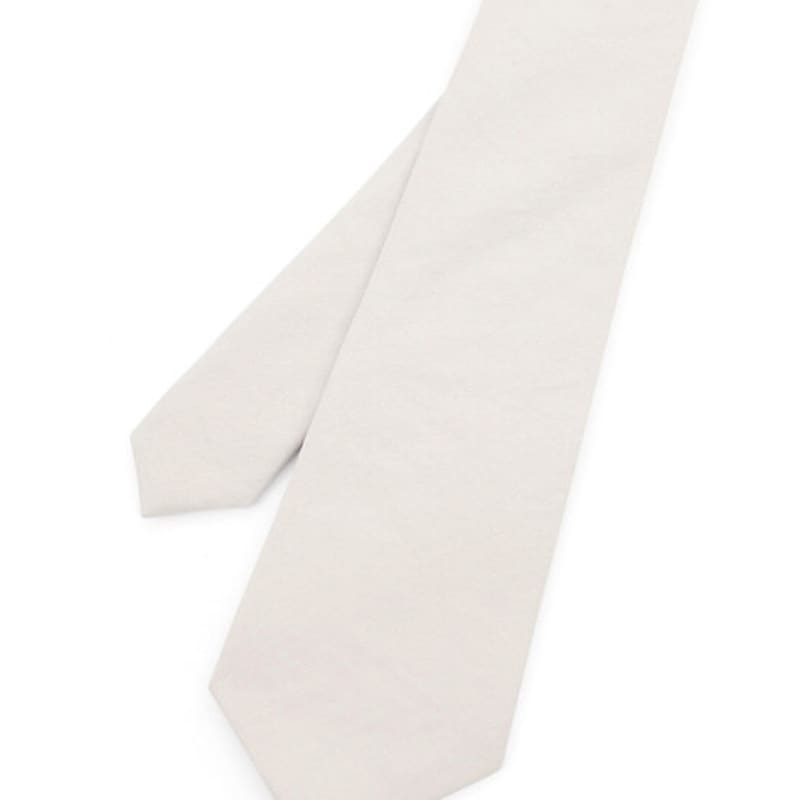 UNDERCONTROL STUDIO SLIM NECK TIE / ROUGH LINEN / L Grey