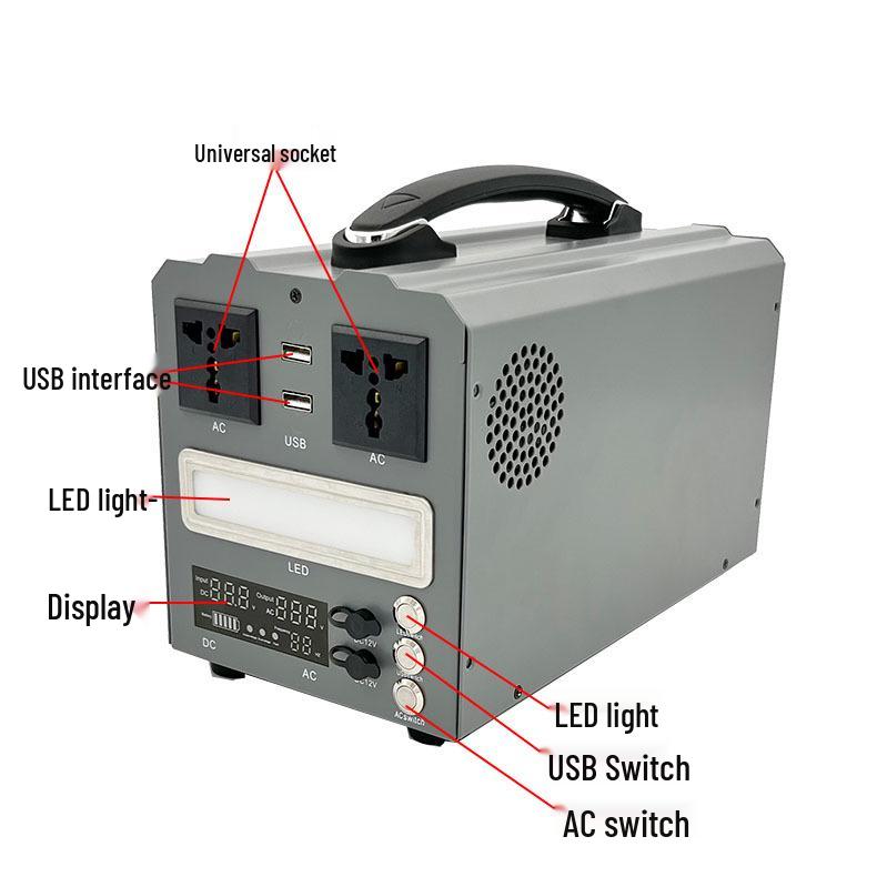 Portable Lithium Battery RV Energy Storage & Inverter Kit 12V/24V to 220V