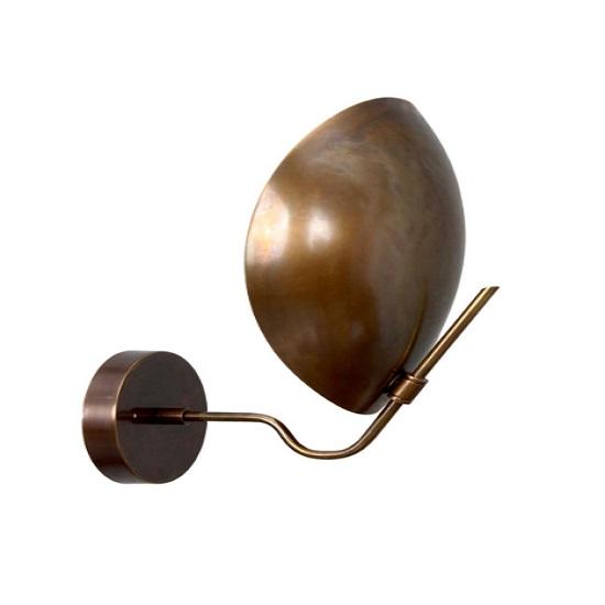 Handmade Brass Wall Sconce: Mid Century Modern Sputnik Light