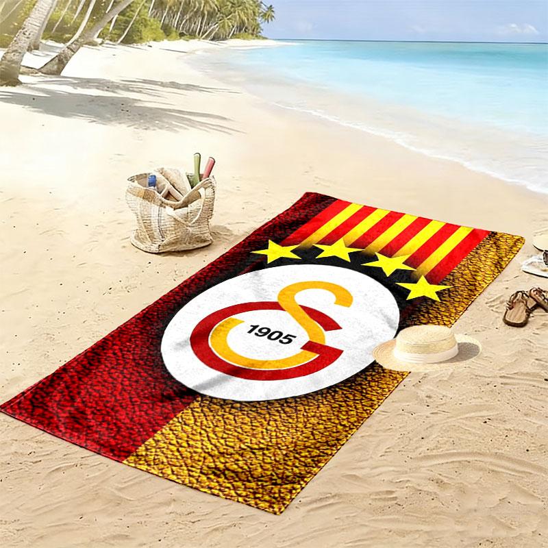 Galatasaray S Print Beach Towel, Large Soft Quick Dry Towel for Beach Camping Swimming