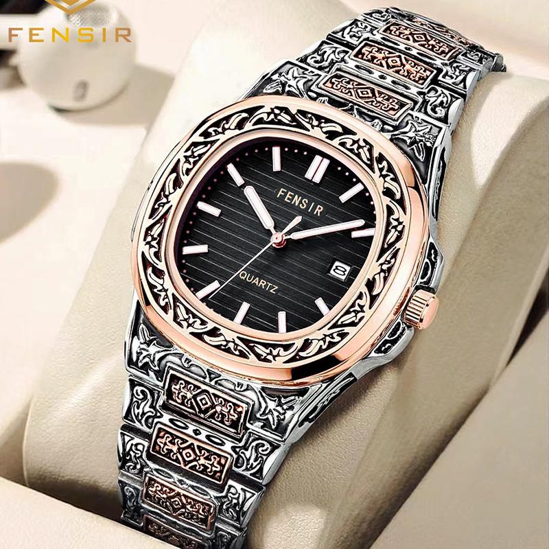 Luxus Herren Armbanduhr Leuchtend Wasserdicht Datum Herrenuhr Edelstahl Herren Quarzuhren Lässige Herrenuhr