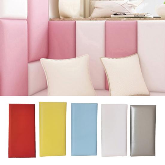 Wall Protector Anti-scratch Mute Self-adhesive Bedroom Headboard Bedside Cloth Cushion Tatami Decor for Kindergarten