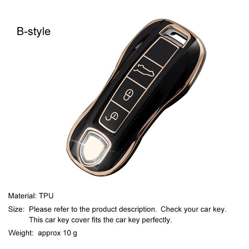 Voor Cayenne Panamera Macan Cayman 911 718 918 958 Sleuteletui Cover Shell Fob Afstandsbediening Sleutelbeschermer Houder Accessoires