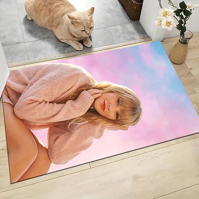 Pink Dream Portrait Carpet Rug Soft Washable Antislip Home Living Room Sofa Mats Personalized Christmas Rug