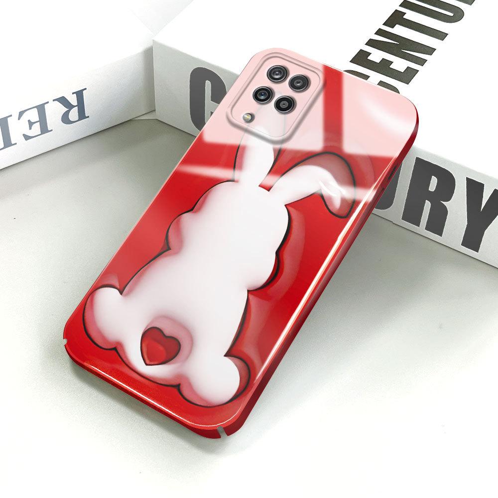 Etui na telefon z filmem all-inclusive, kreskówkowy modny design, twarda skorupa, pełne pokrycie, etui z ochroną aparatu dla Samsunga Xiaomi Poco Redmi Infinix Tecno