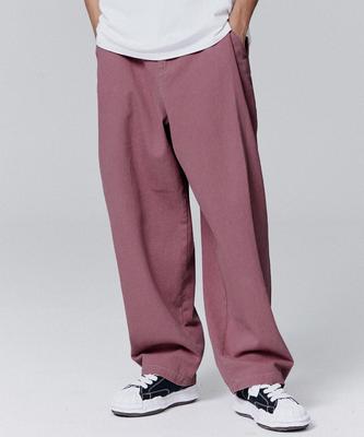 NOT4NERD Side One Tuck Denim Balloon Pants - Pink