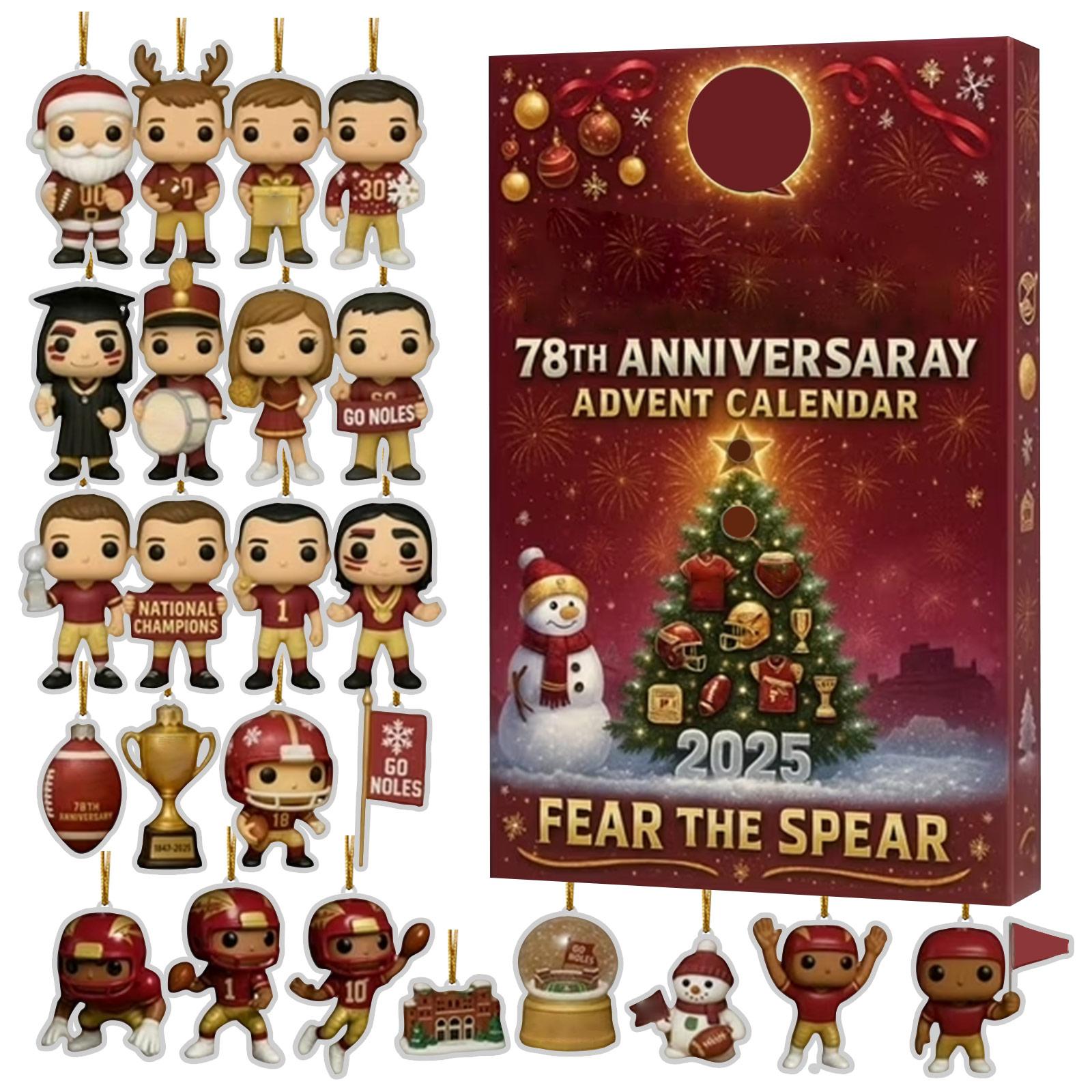

2025calendar, Countdown Calendar, Holiday Figurine, Christmas Advent Calendar, Suitable For Christmas Tree Decoration, Family Holiday Gift One Size