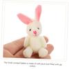 VORCOOL 15pcs Knuckle Rabbit Pendant Stuffed Animal Baby Rabbit Doll PP Cotton