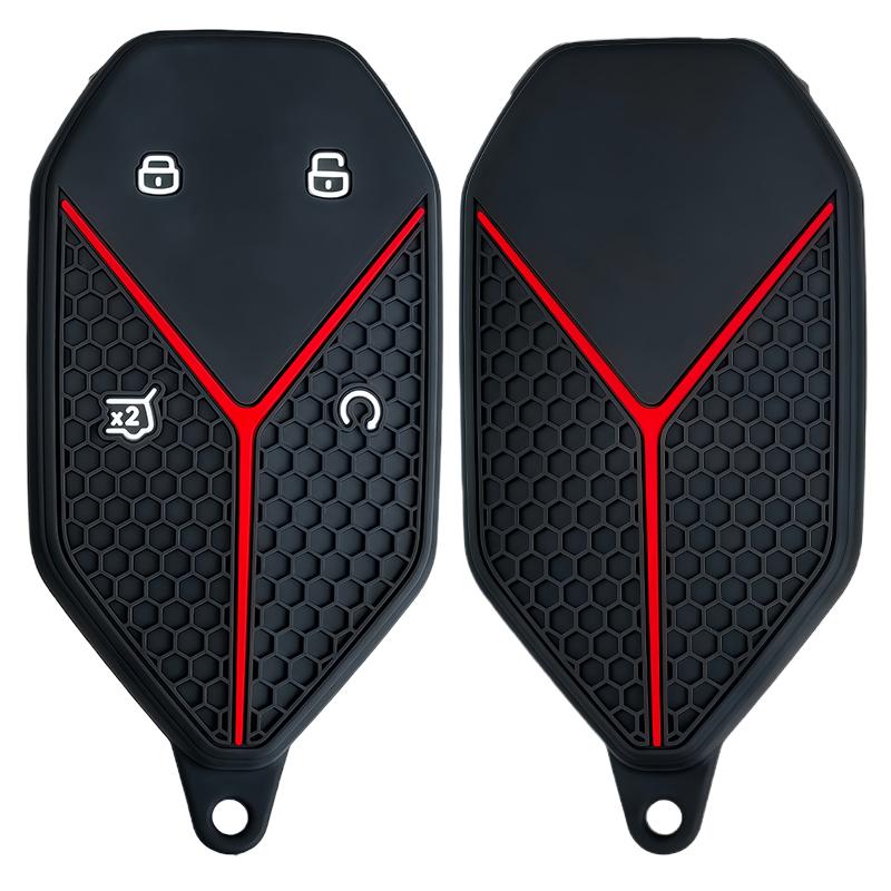 Keychain For Byd Equation Leopard 8 Leopard 5 Smart Remote Car Key Case Silicone Cover Fob Keyring Accessories