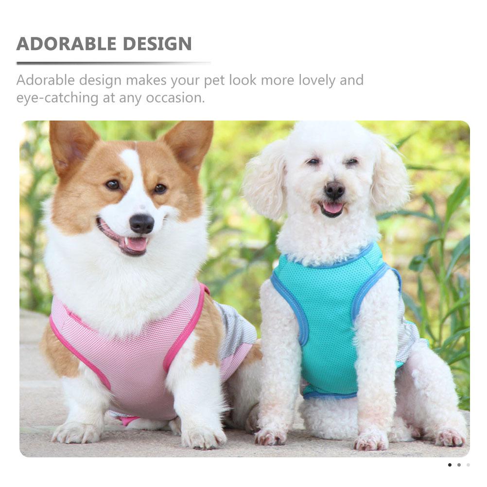 Dog Vest Summer Cooling Breathable Puppy Clothes Lightweight Comfortable Durable Pet Cooling Vest Fashionable Dog Shirts