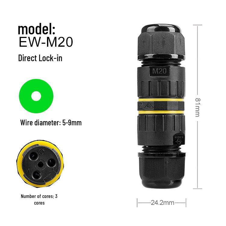 M20 IP68 Waterproof 2-6 Core Outdoor Cable Connector for Landscape Lighting