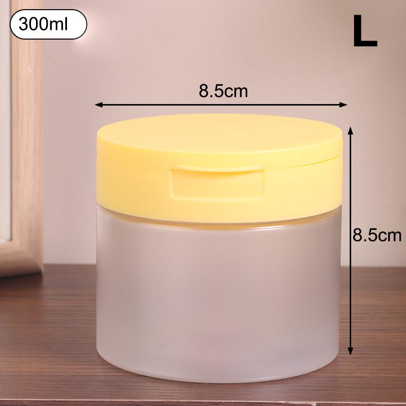 1Pcs 250/300/350Ml Makeup Remover Cotton Cream Jar Lid Body Lotion Scrub Jar Cosmetic Container Travel Portable Bottle