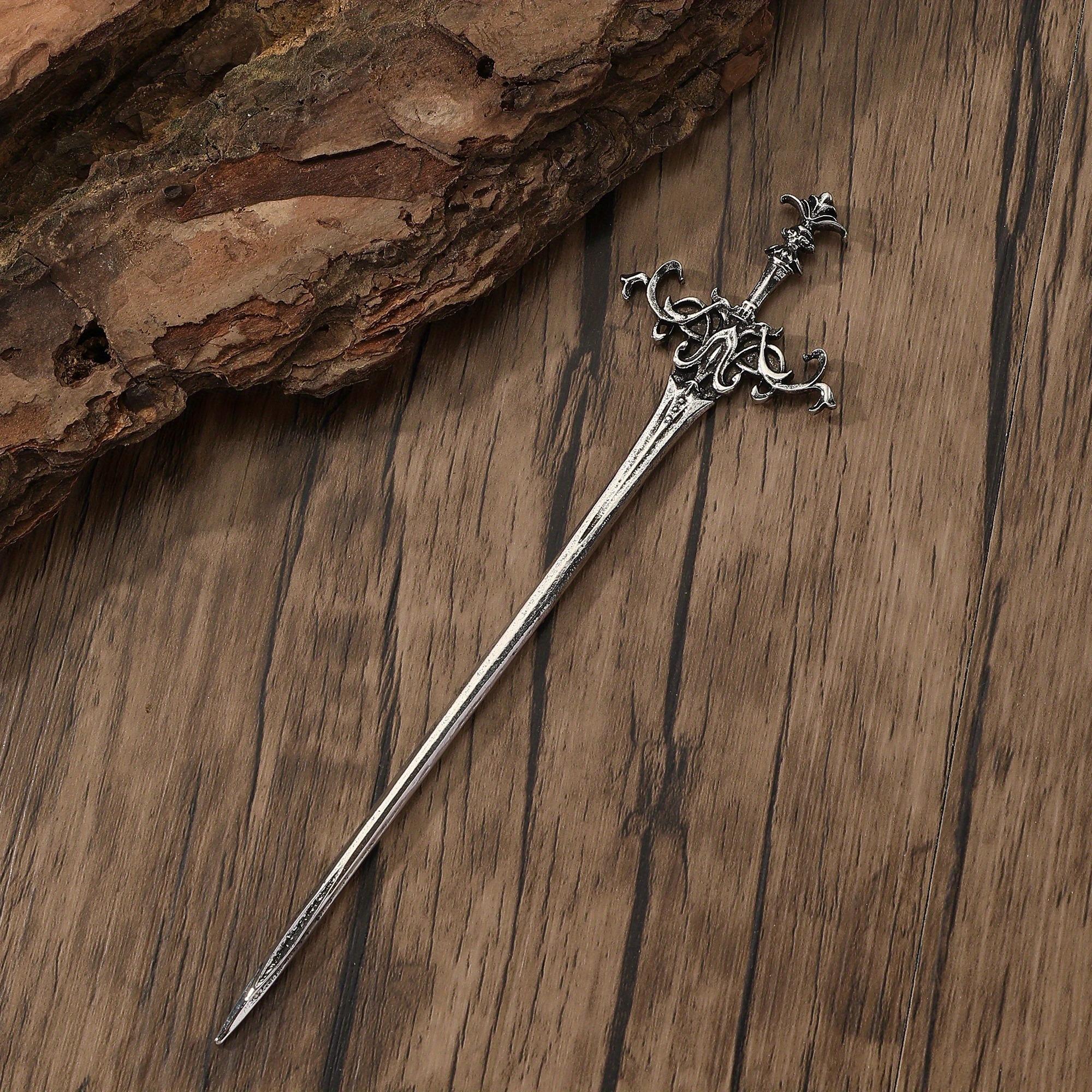 

Viking Wave Sword Retro Hairpin Fashion Easy to Match Hair Accessories Scandinavian Norwegian Style Theme Party Birthday Gift Size fits all