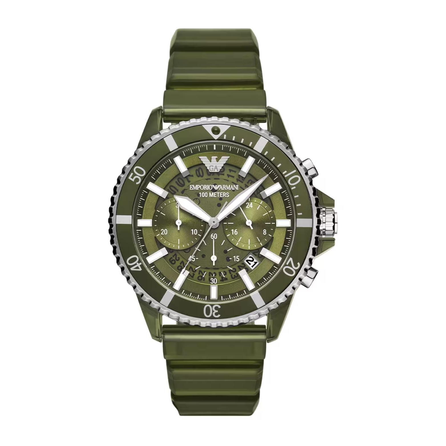Emporio Armani Men`s Quartz Watch Green