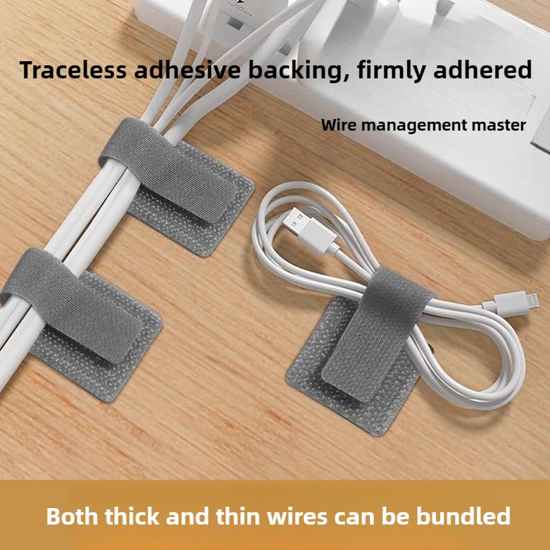 Organizer Magic Tape with Adhesive -Wire Management Strips for Charging Cables and Data Cable Organization for Office Essentials
