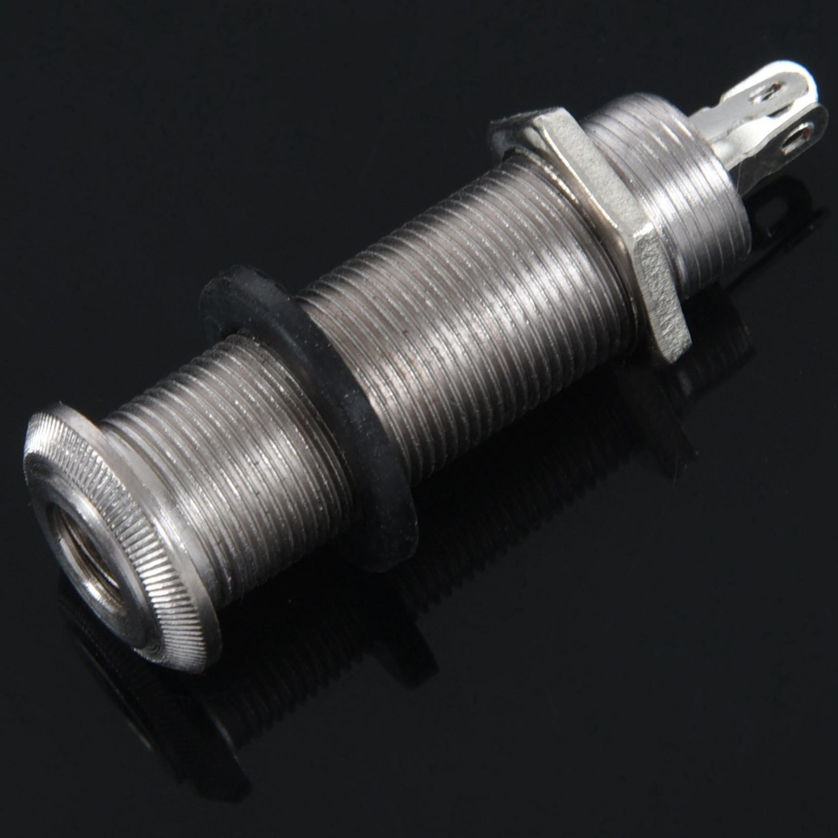 

Classy-4X Electric Guitar Jack Chrome Threaded Cylinder Output Input Jack Plug Sockets 1/4 Inch For Electric Guitar серебряный