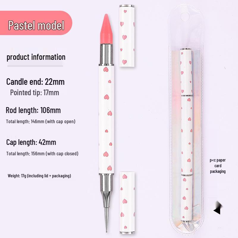 Dual-Ended Rhinestone Wax Pencil for Nail Art