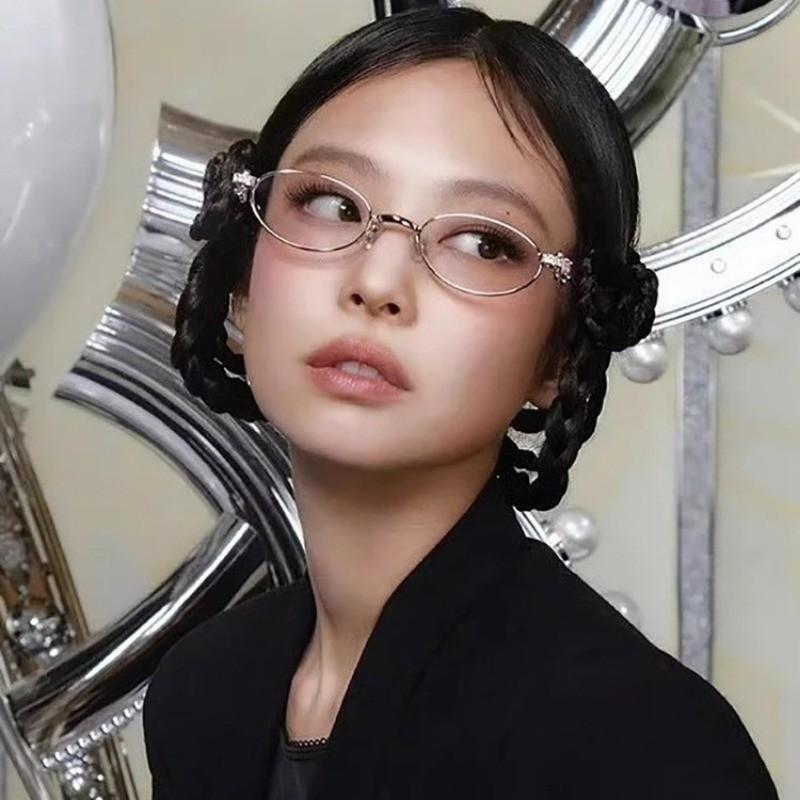 Fashion Style Women Eyeglasses Oval Shape Blue Light Blocking Women's Frame Glasses