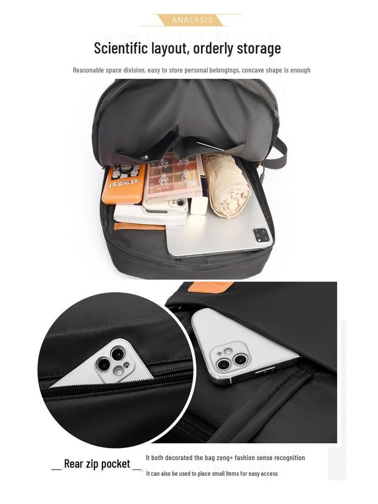 Damenmode Laptop-Rucksack - Große Kapazität, Multifunktionale Oxford-Stoff Schul- und Reisetasche