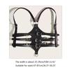 Punk Waist Belt Women Halloween Leather Skinny Body Adjustable Belts with Alloy Buckle for Party Night Club Waist Slim