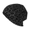 Custom Leopard Print Bonnet Hats Cool Knitting Hat for Men Women Winter Warm Animal Skin Skullies Beanies Caps