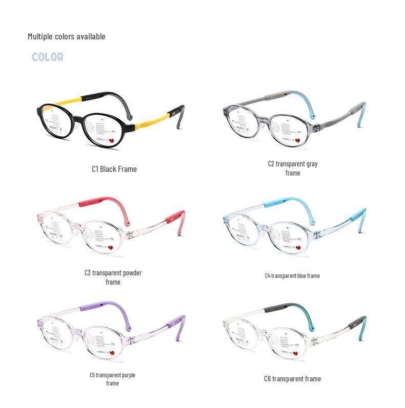 TR90 Ultra-Light Children's Eyeglass Frame with Silicone Soft Nose Pads