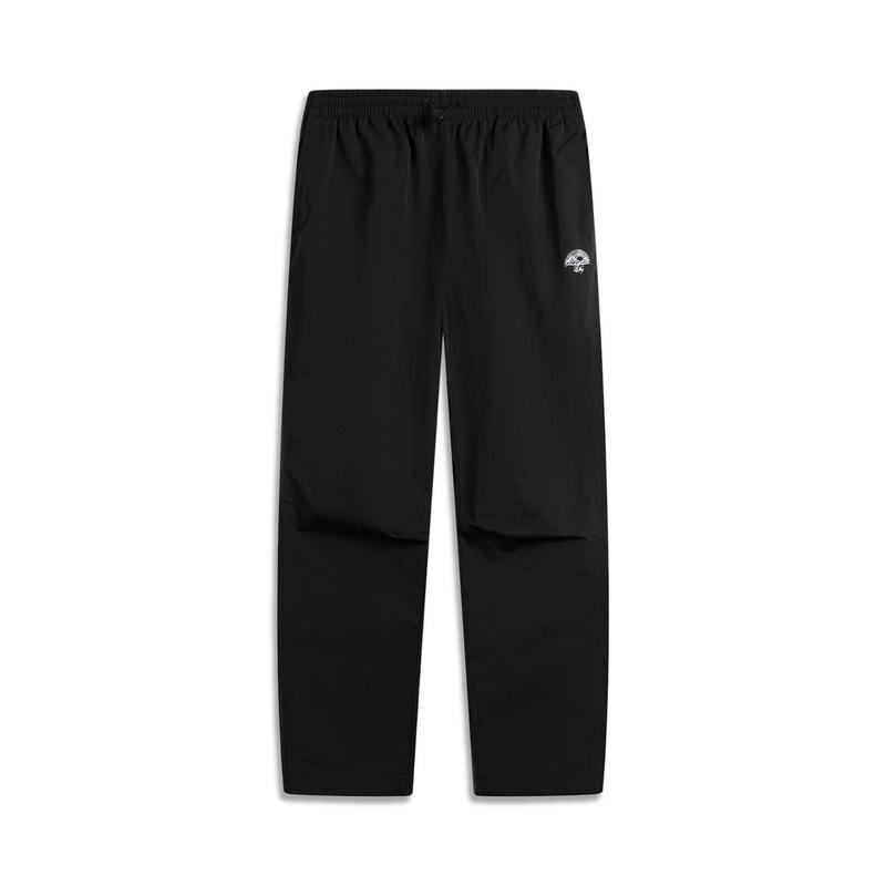 Li Ning Серия спортивных трендов Однотонные Удобные Простые Универсальные Повседневные Брюки Женские Брюки Черные AYKV398-4 L