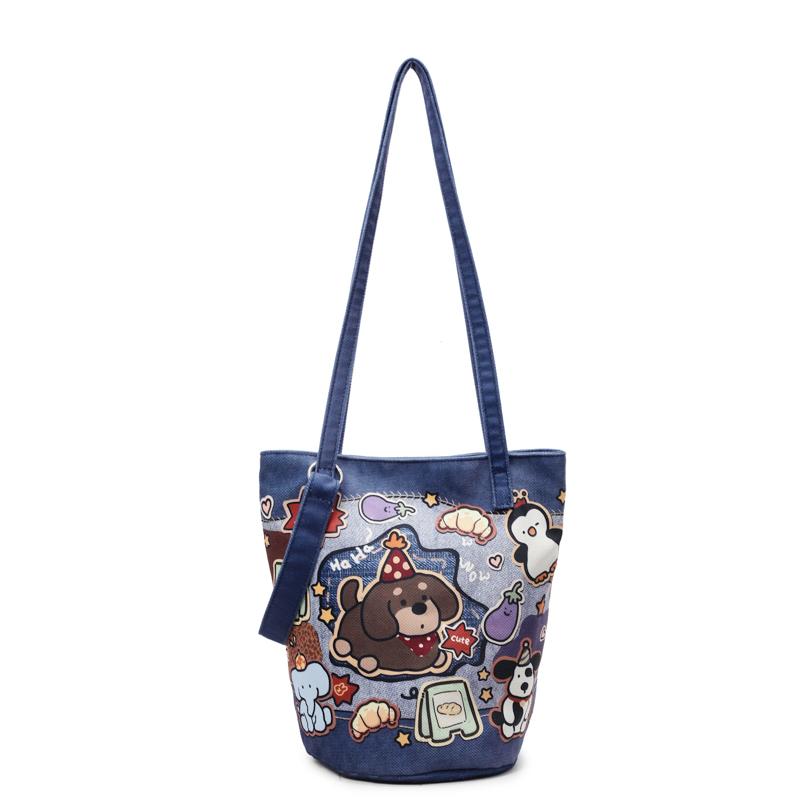 Bucket Bag Women's Cartoon Shoulder Crossbody Bag