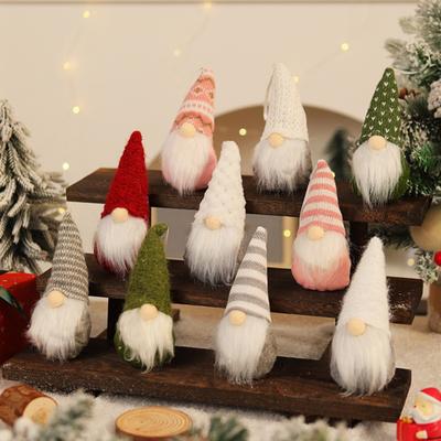Christmas Gnome Ornaments Plush Faceless Doll Xmas Tree Hanging Decoration for Holiday Home Tree Decor