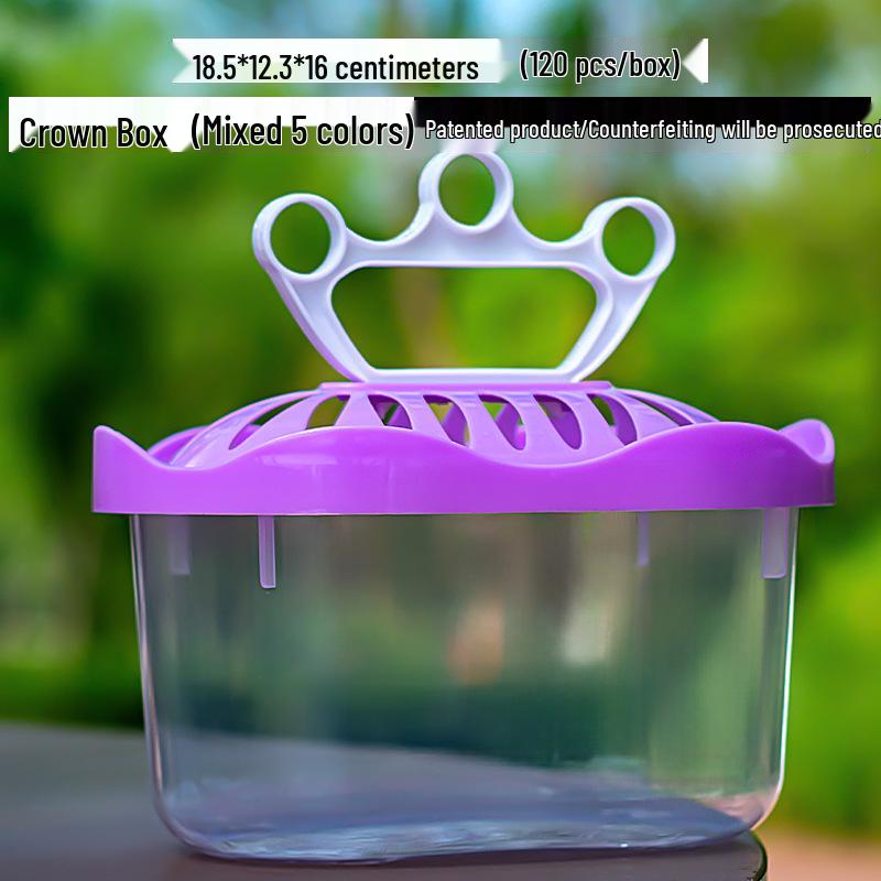 Transparent Multi-Size Handheld Pet Breeding Box and Tank for Turtles, Goldfish, and Hamsters
