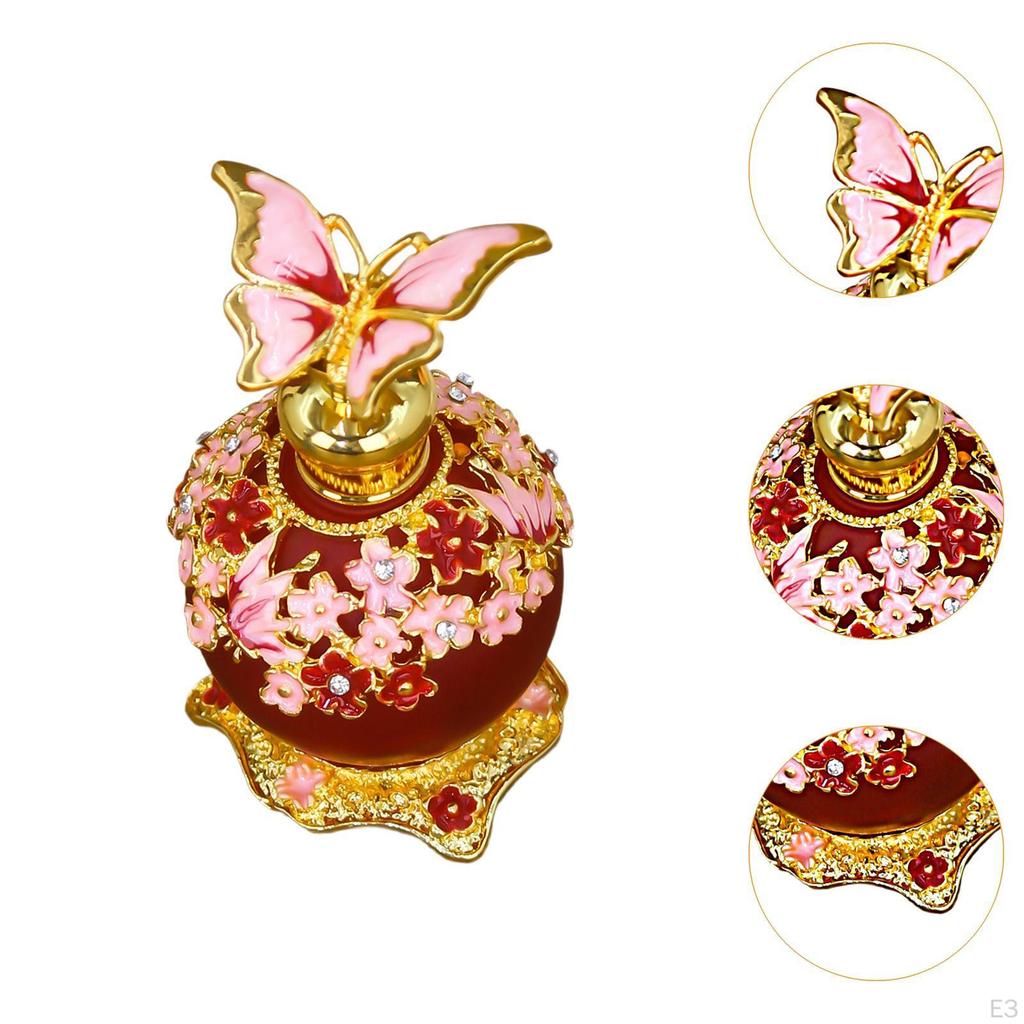 Glass Perfume Bottle 25ml Leakproof Portable Multiuse Essential Oil for Travel Empty Dripping