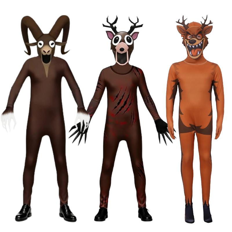 99 Deer The Nights In The Forest Deer Goat Cosplay Costume Halloween Jumpsuits