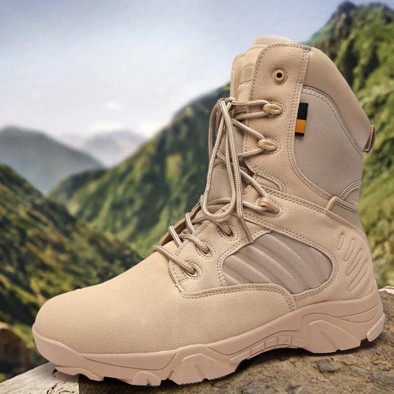 High-top Shoes Desert Boots Breathable Soft-soled Outdoor Training Boots Wear-resistant and Anti-slip Boots