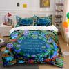 Colorful Floral Three-Piece Wall Decor Multiple Sizes Kid'S And Adults' Bedroom Exquisite 3Pc Bedding Set, Gift