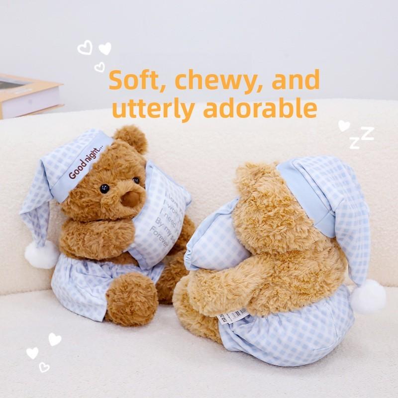 Plush Teddy Bear Gift For Kids With Ultra Soft Short Pile Fabric For Comfort And Sleep