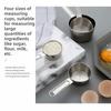 8Pcs Scaled Measuring Cups Measuring Spoons Set Stackable Spoons Baking Tools  Baking