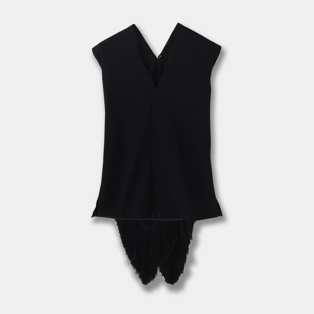 ED26 Sleeveless Black Top & White Skirt Set for Women - Summer Casual Style
