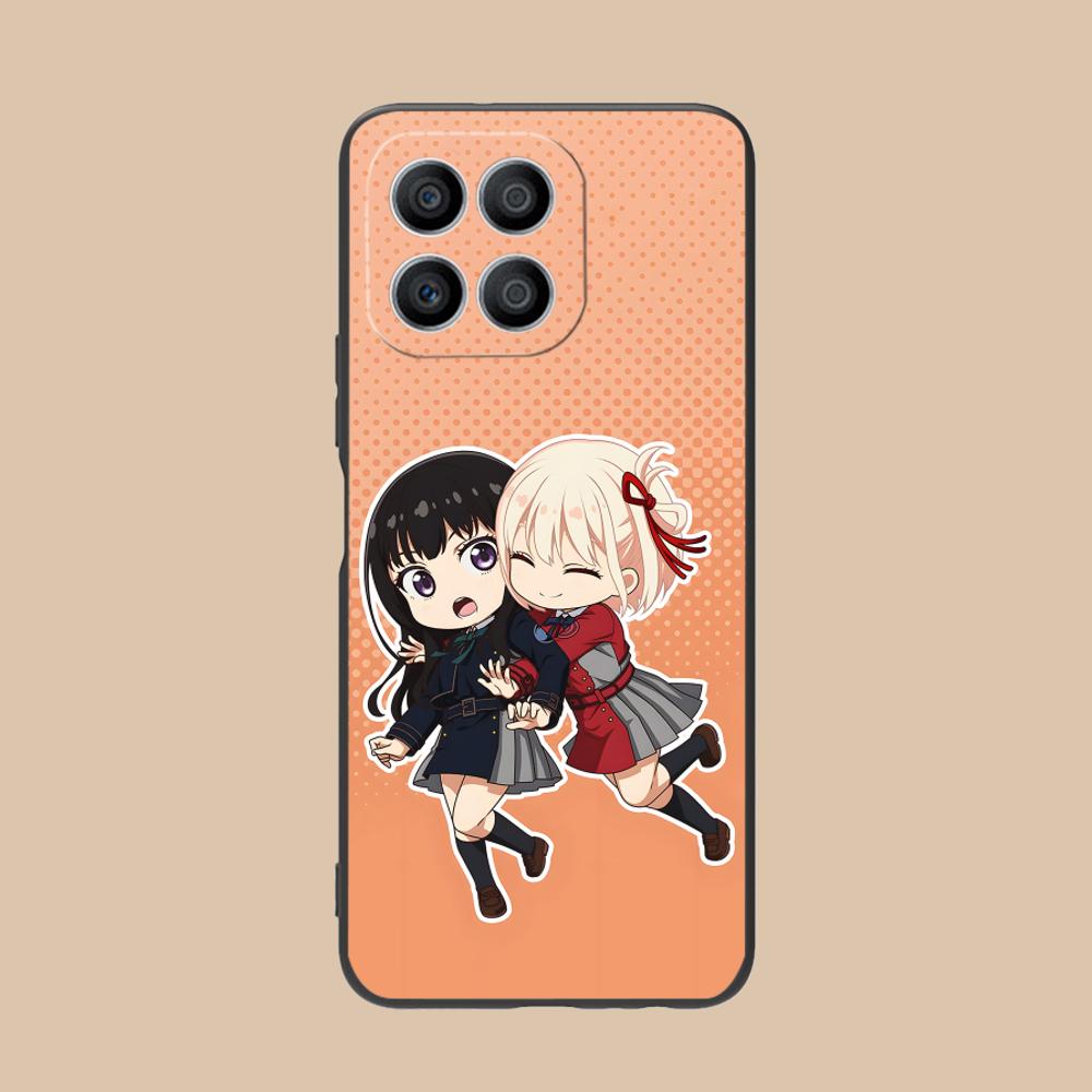 Lycoris Recoil Anime Mobile Phone Case for Honor 90 80 70 60 50 30 20 10 9 8 7 Pro S SE Lite 5G Colour Printing Protective Cover