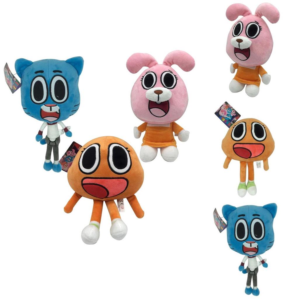 Entzückendes und weiches 25 cm Darwin Plüschtier aus Die erstaunliche Welt von Gumball für Kinder
