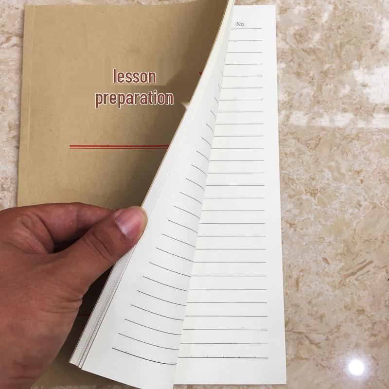 Extra Thick B5 Lesson Plan Book for Teachers with Kraft Paper Cover