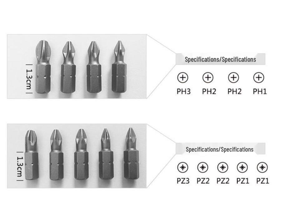High Hardness Torx & Phillips Hex Socket Bit Set for Electric Screwdrivers