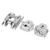Gearbox Housing and Base Set Aluminum Alloy Low Noise RC Gearbox Case for Traxxas TRX4M 1 18 Silver