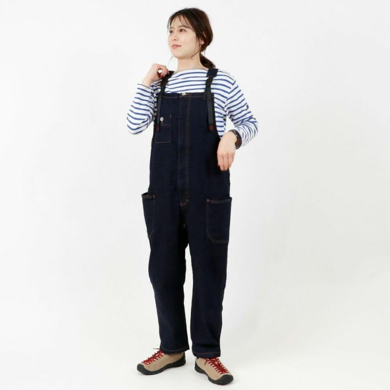 Gramicci Women's WS DENIM GARDEN SALOPETTE Overalls, Onewash, Size S (GUP3F1064)