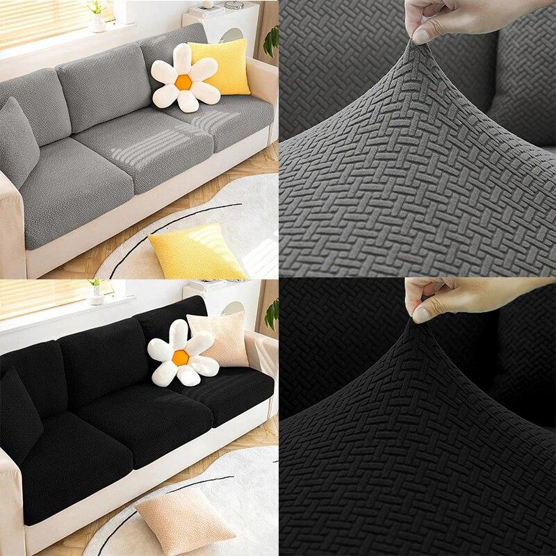 Jacquard Sofa Seat Cushion Cover Furniture Protector Sofa Covers For Living Room Washable Stretch Sofas Cover Sofa Slipcovers