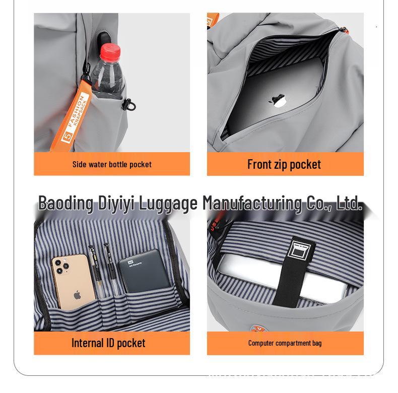 Stylish Waterproof Laptop Backpack: Large Capacity for Men, Students & Professionals