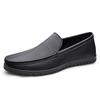 Men's Cross-Border Casual Slip-On Cowhide Shoes - Summer Formal Leather Loafers for Dad, Large Size