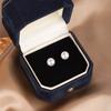 Sterling Silver Stud Earrings Simple Round Pearl Design Minimalist Korean Style Classic Everyday Wear Jewelry for Women Girls