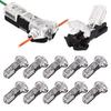 10/20/30/40/50Pcs T Tap Wire Splice Connectors 3 Way 1 Pin Solderless Low Voltage